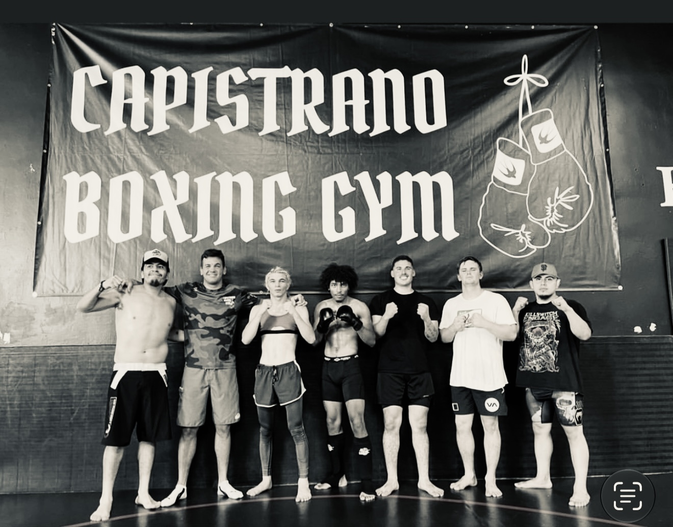 Boxing gym training group